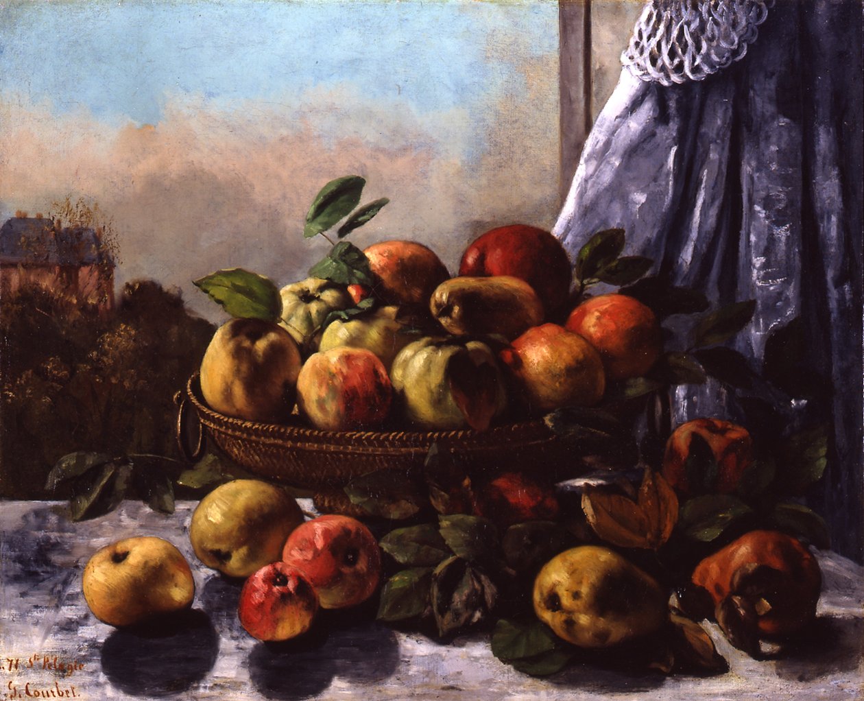 Martwa natura: owoc, 1871 autorstwa Gustave Courbet