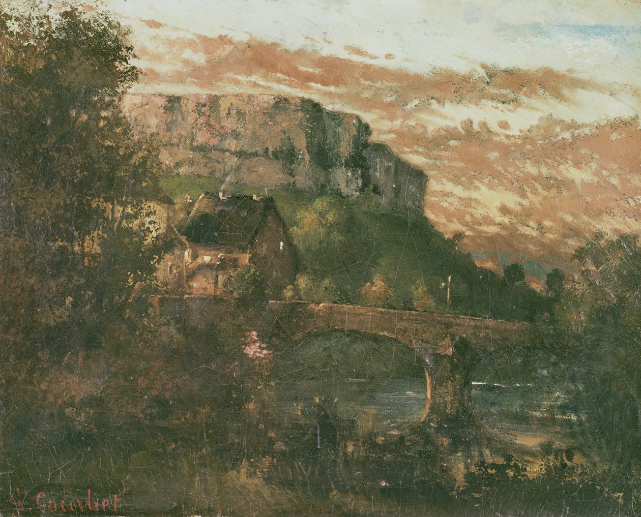 Most w Nahin, 1868 autorstwa Gustave Courbet