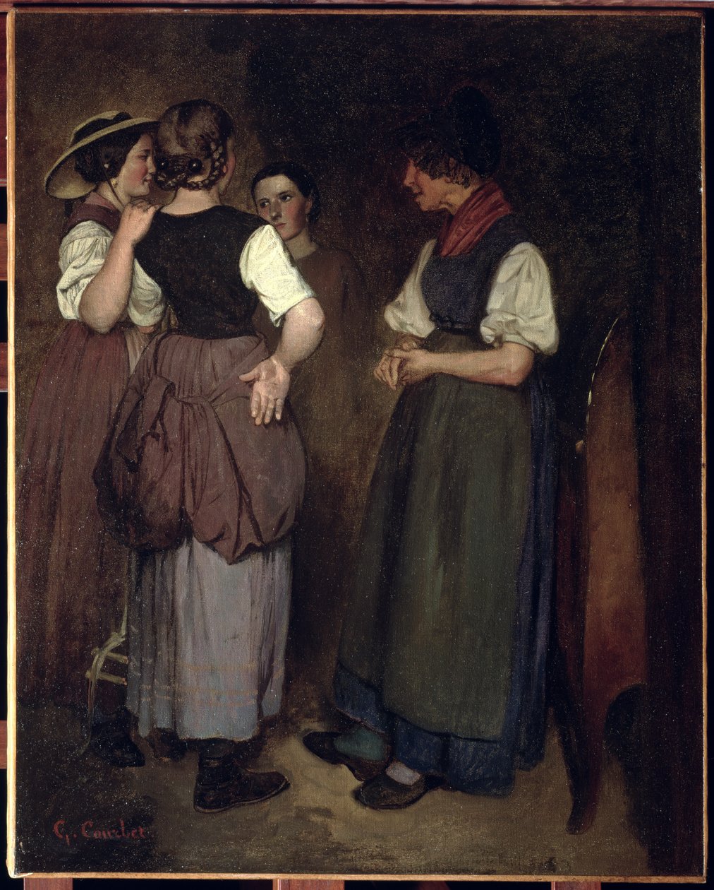 Opowieści babci Salvan, 1847 autorstwa Gustave Courbet