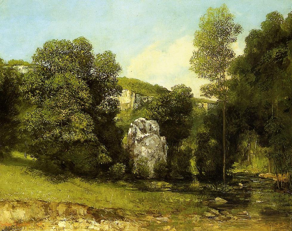 Strumień wody Brema autorstwa Gustave Courbet