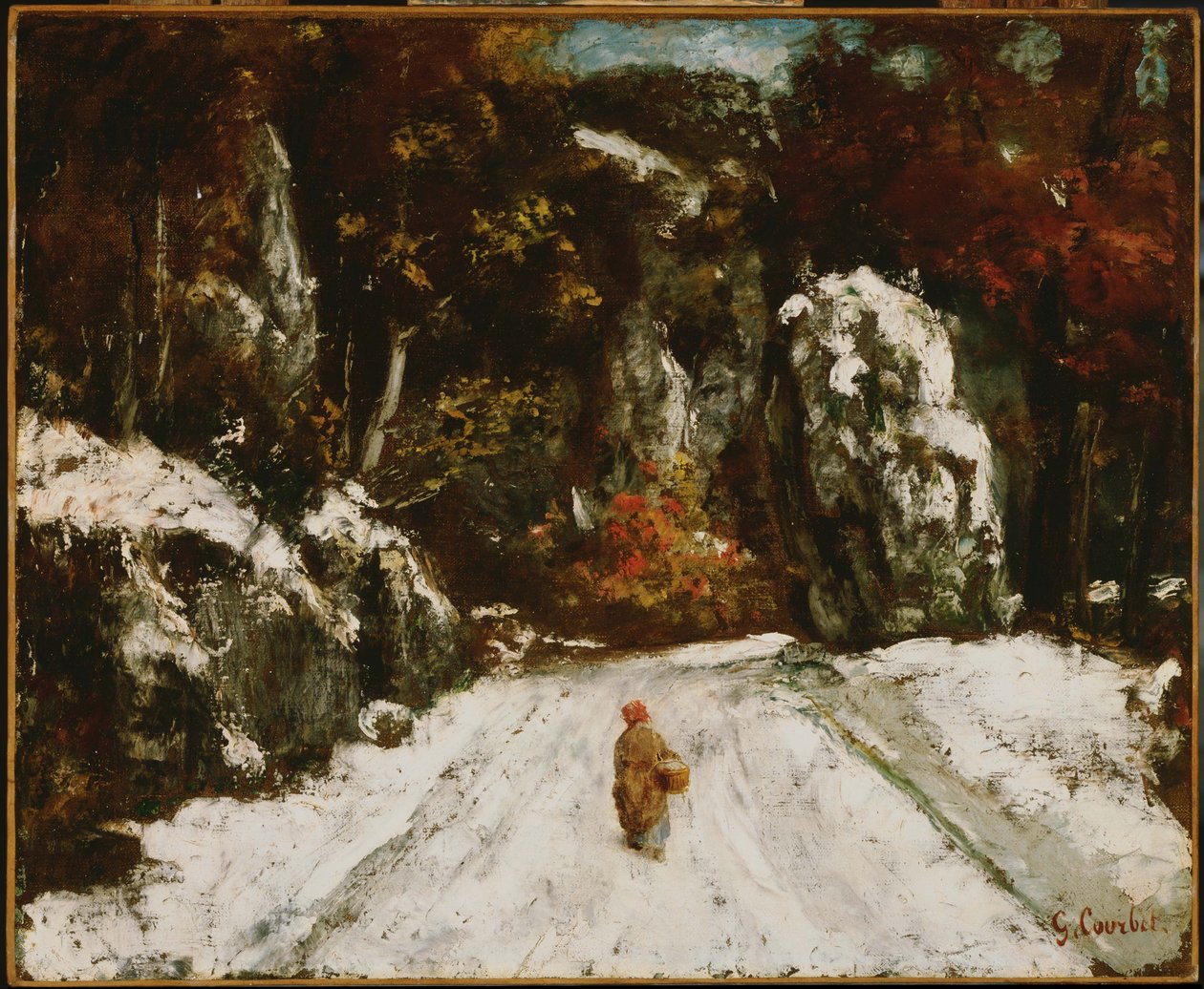 Zima na Jurze autorstwa Gustave Courbet