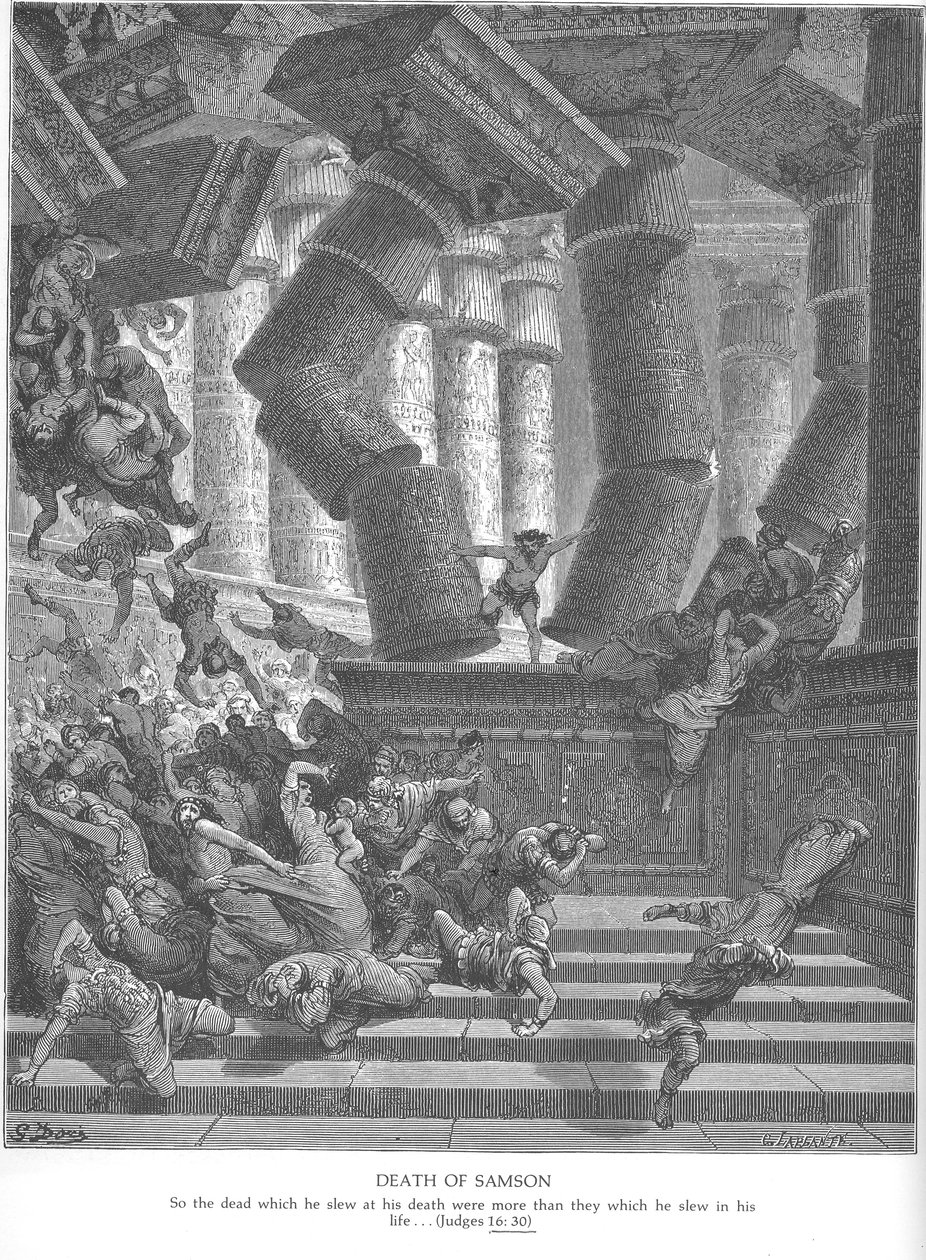 Gustave Doré. Śmierć Samsona autorstwa Gustave Dore