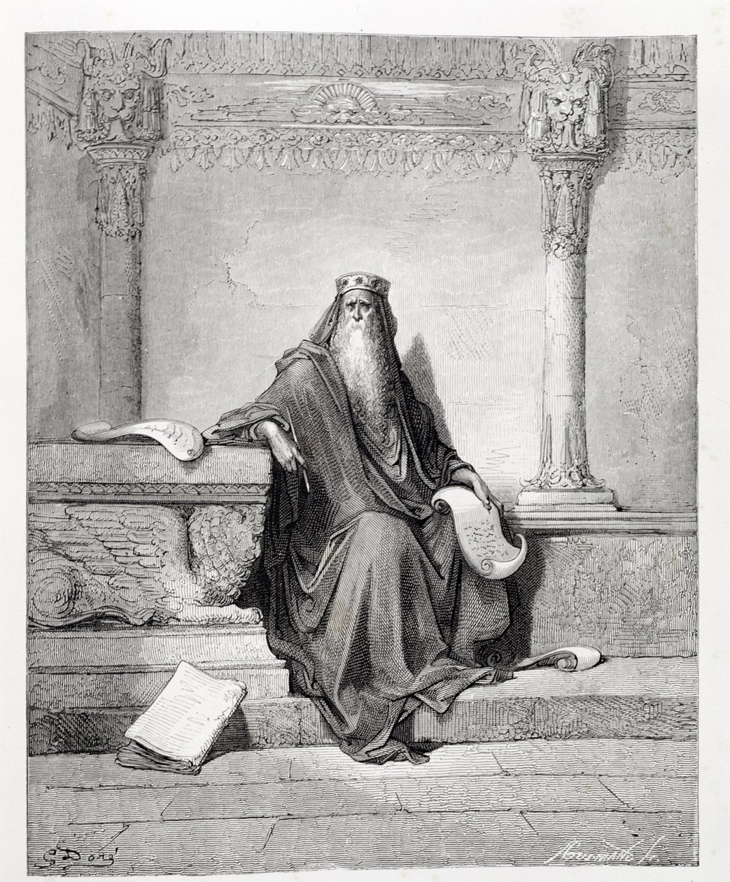 Salomona, ryty przez Adolphe Gusmanda (1821-1905) c.1868 autorstwa Gustave Dore