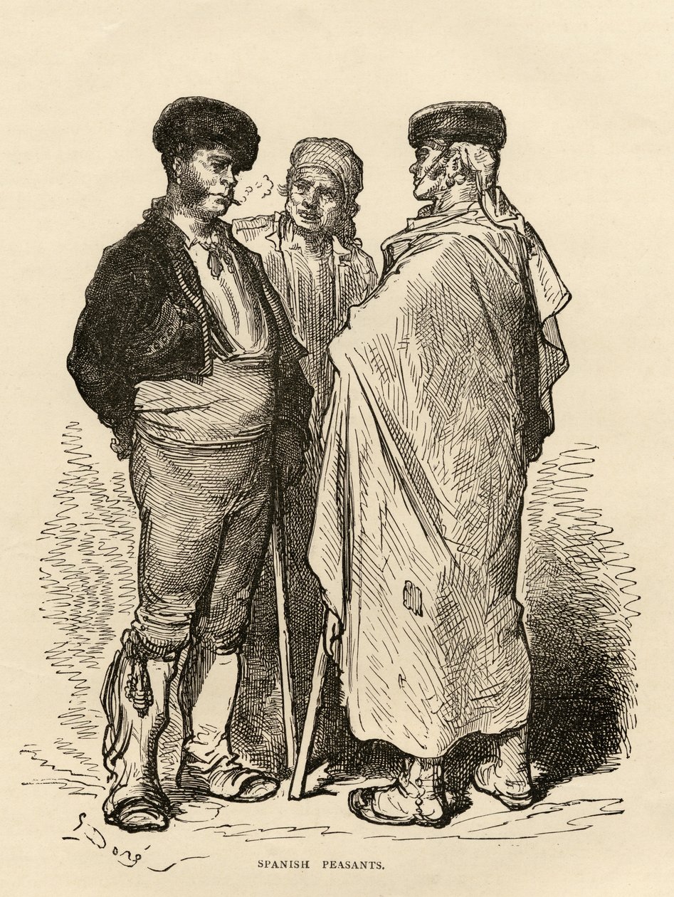 Hiszpańscy chłopi autorstwa Gustave Dore