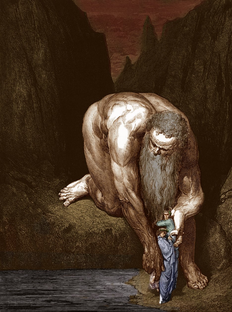 Boska komedia Dantego: rycina Gustave Doré. autorstwa Gustave Dore