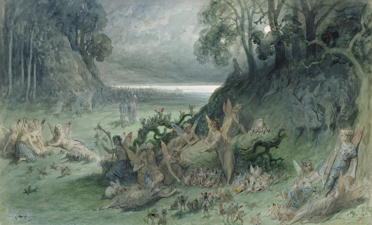 Festiwal Wróżek autorstwa Gustave Dore