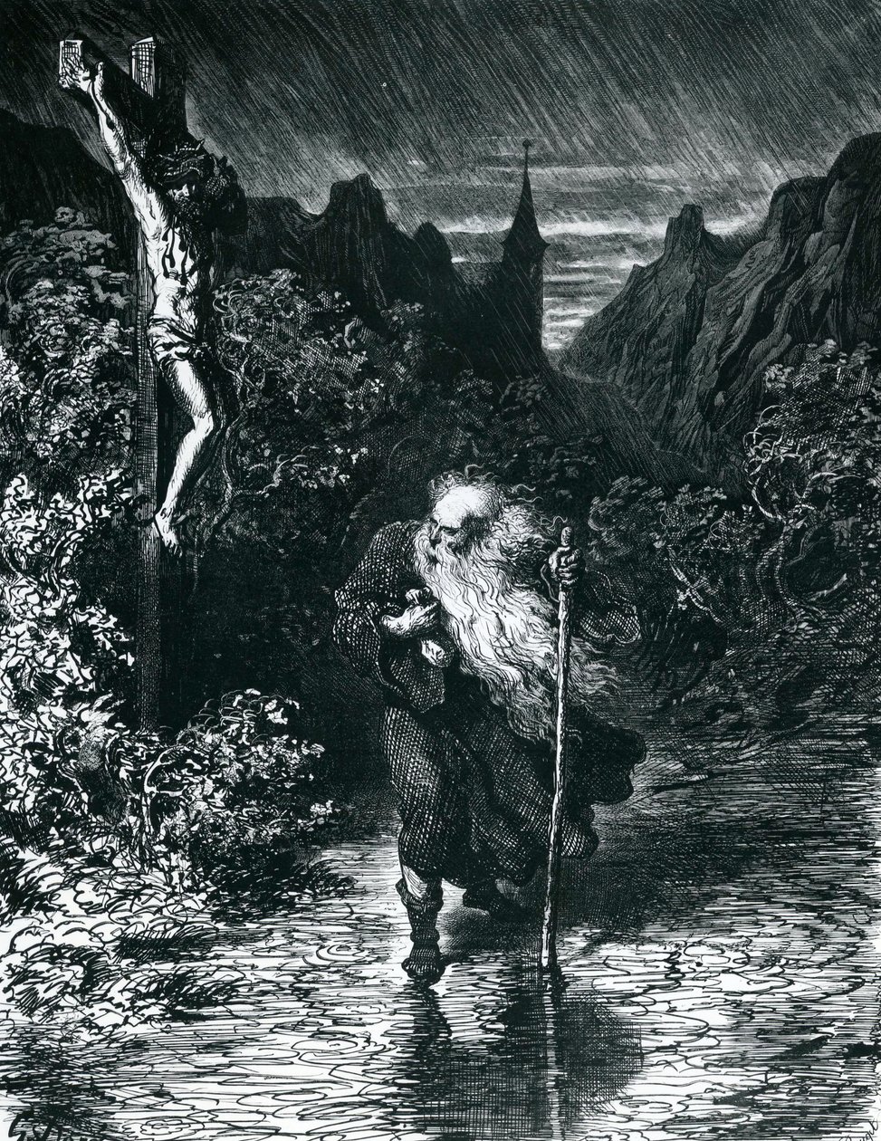 Żyd wędrujący autorstwa Gustave Dore