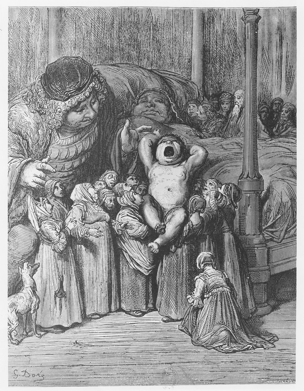 Narodziny Gargantui, ilustracja z 