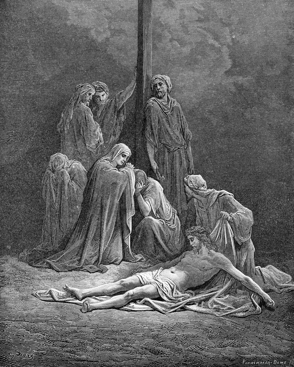 Martwy Chrystus - Biblia autorstwa Gustave Dore