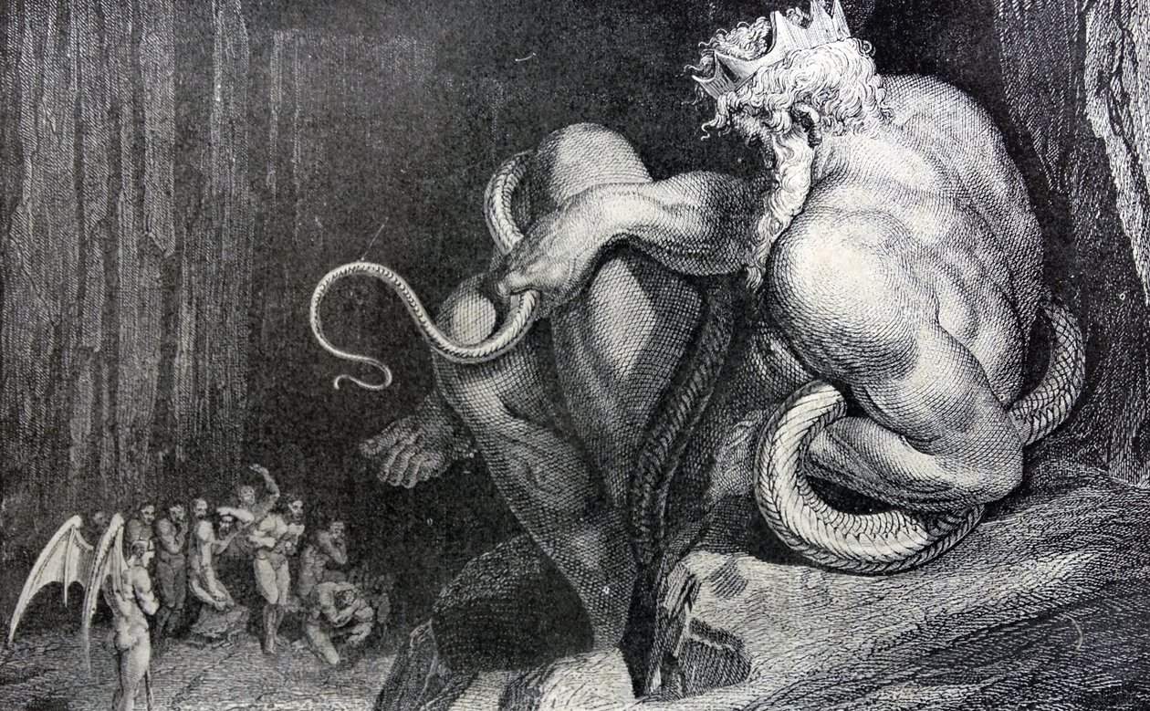 Tam stoi Minos, 1862 autorstwa Gustave Dore