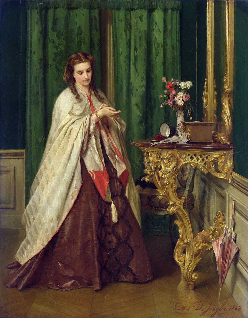 ښځه په خپل تشناب کې، 1862 پولی autorstwa Gustave Léonard de Jonghe