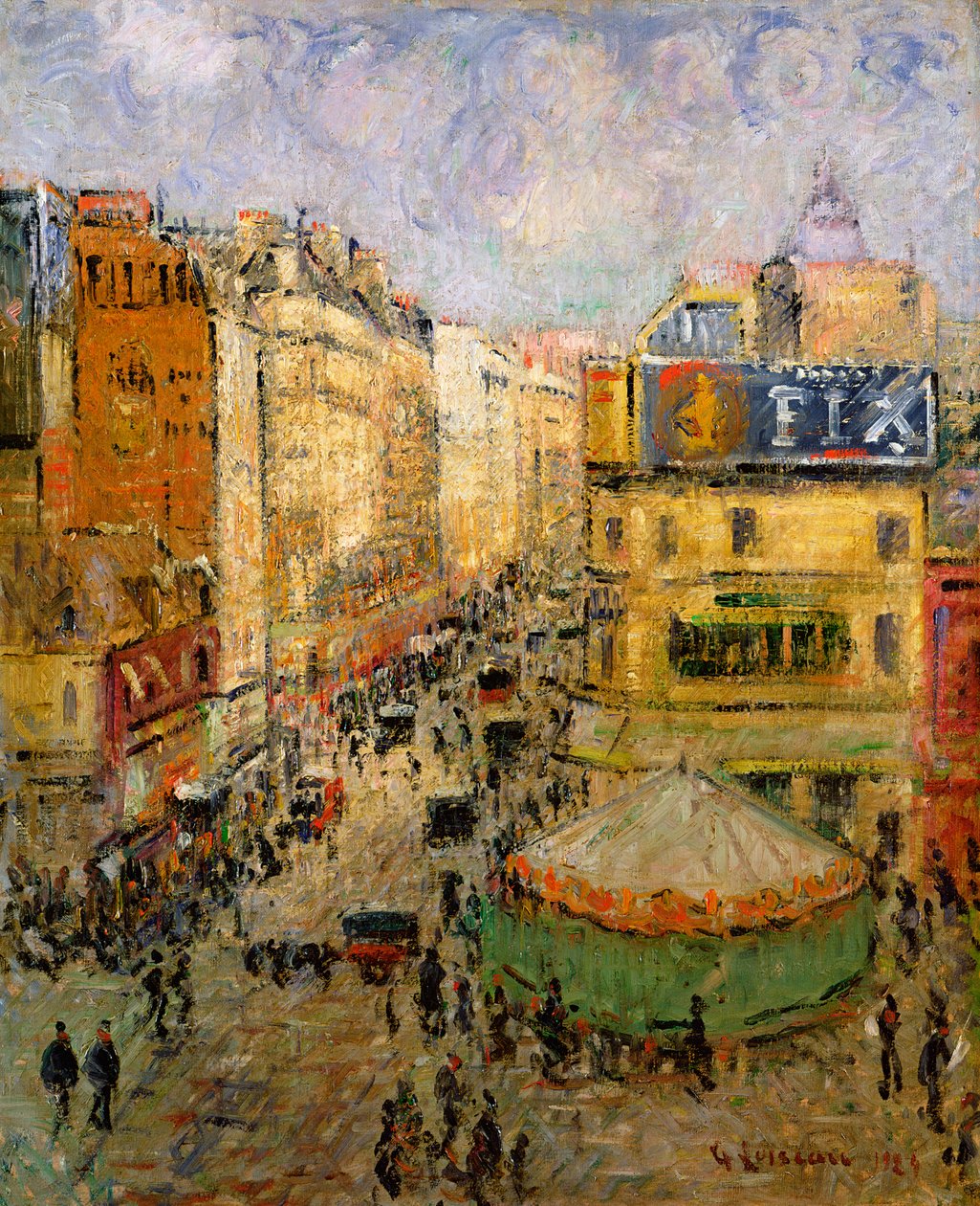 Rue de Clignancourt, 1924 autorstwa Gustave Loiseau