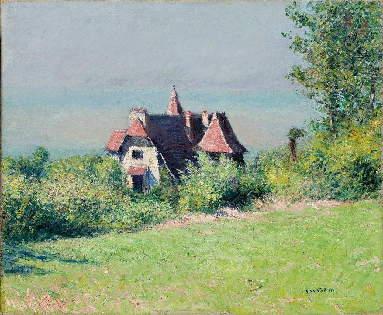 Willa w Trouville, 1882 r. autorstwa Gustave Caillebotte