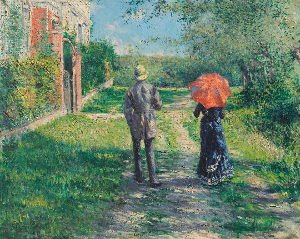 Rosnąca droga, 1881. autorstwa Gustave Caillebotte
