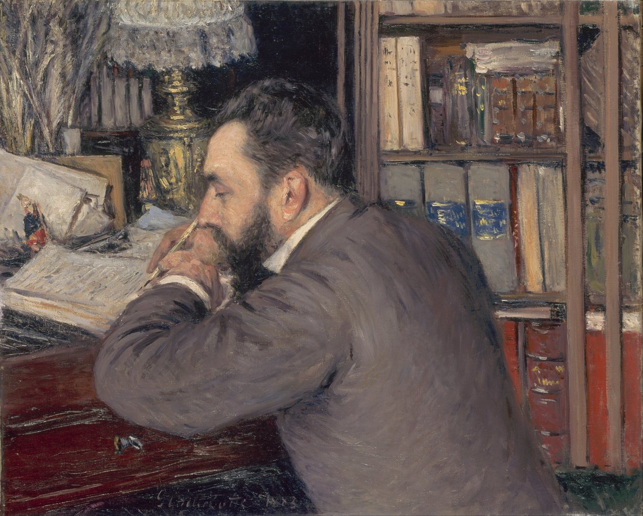 Henri Cordier autorstwa Gustave Caillebotte