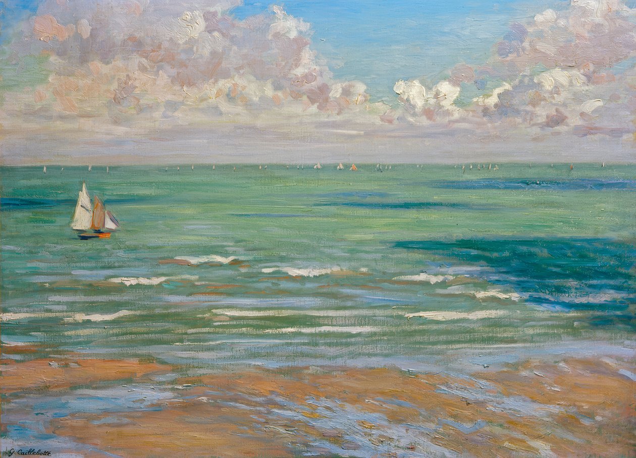 Marine (od. Marine, regaty w Villers) autorstwa Gustave Caillebotte
