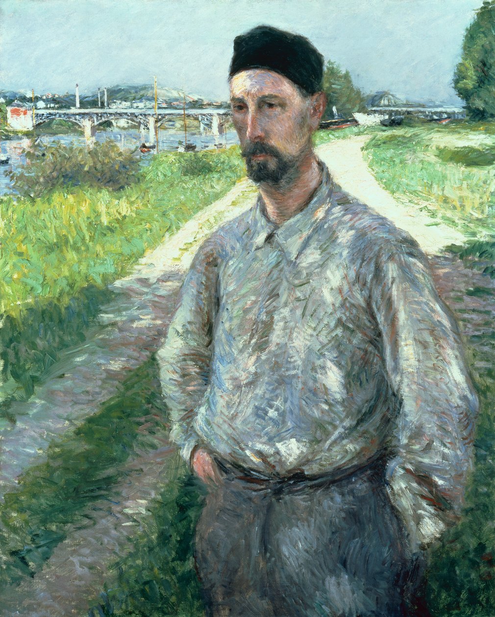 Portret Eugeniusza Lamy autorstwa Gustave Caillebotte