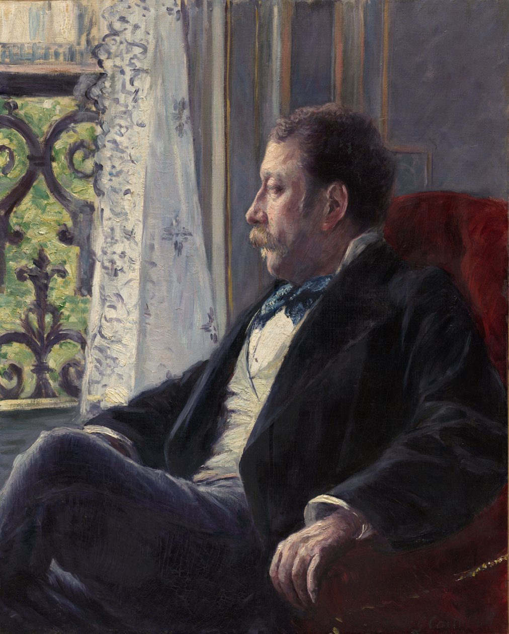 Portret mężczyzny, 1880. autorstwa Gustave Caillebotte