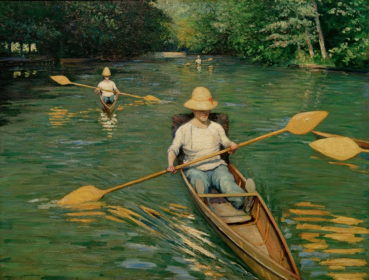 Perysoria na Yerres autorstwa Gustave Caillebotte