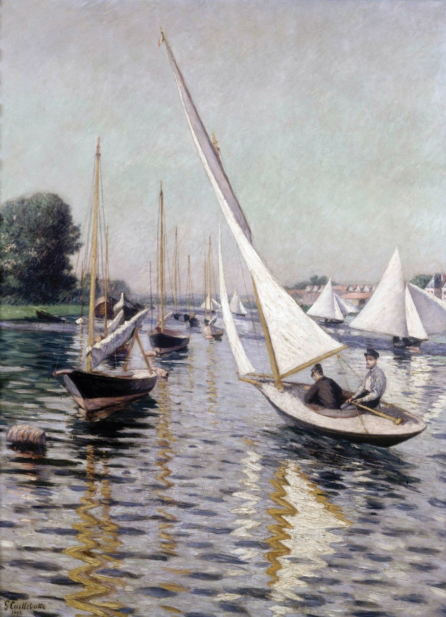 Regaty w Argenteuil, 1893. autorstwa Gustave Caillebotte