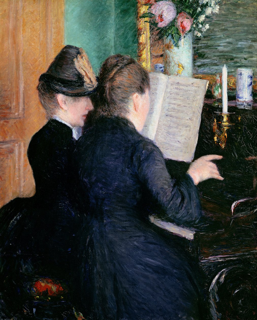 Lekcja fortepianu, 1881. autorstwa Gustave Caillebotte