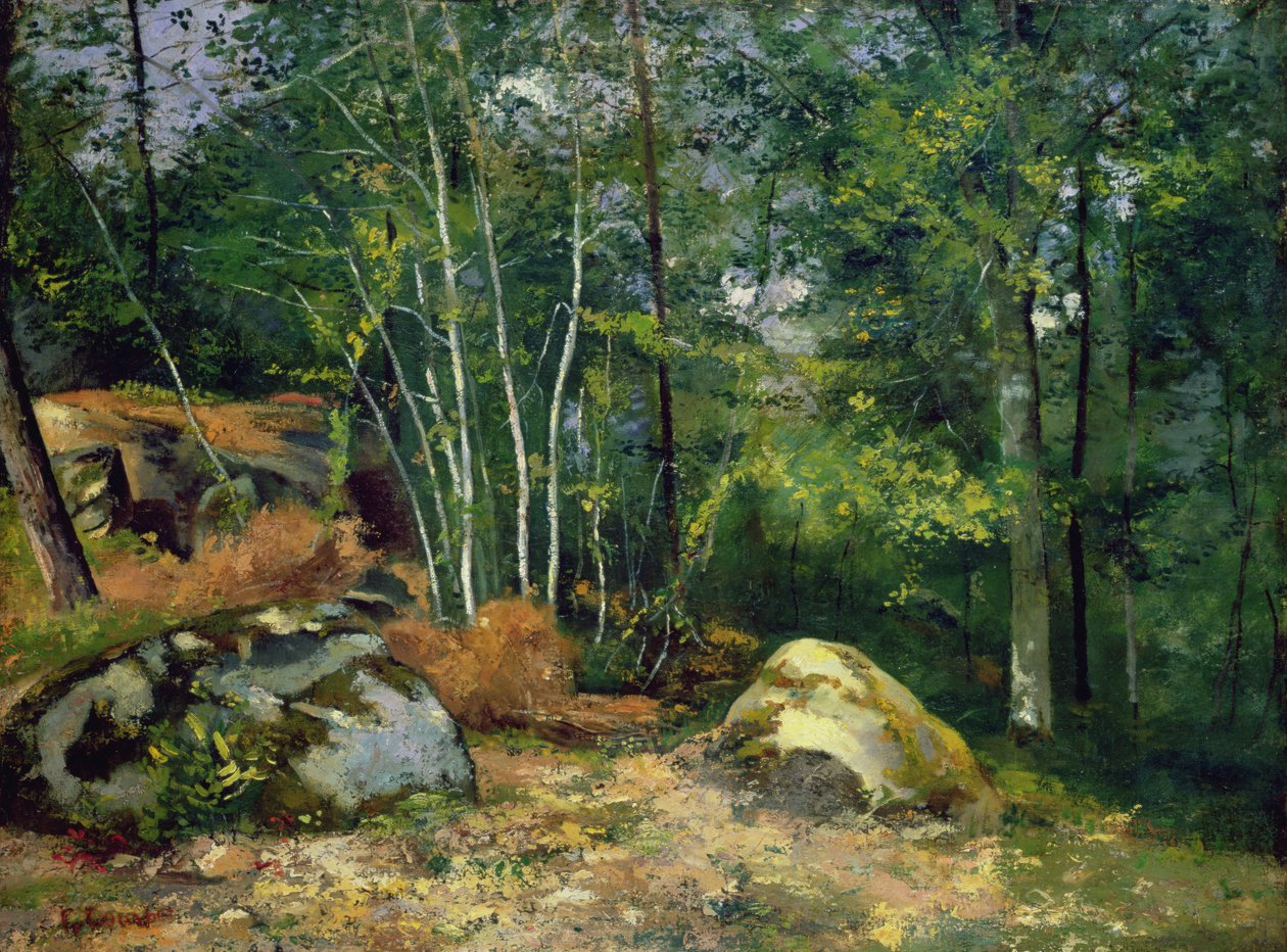 Zakątek Lasu autorstwa Gustave Courbet
