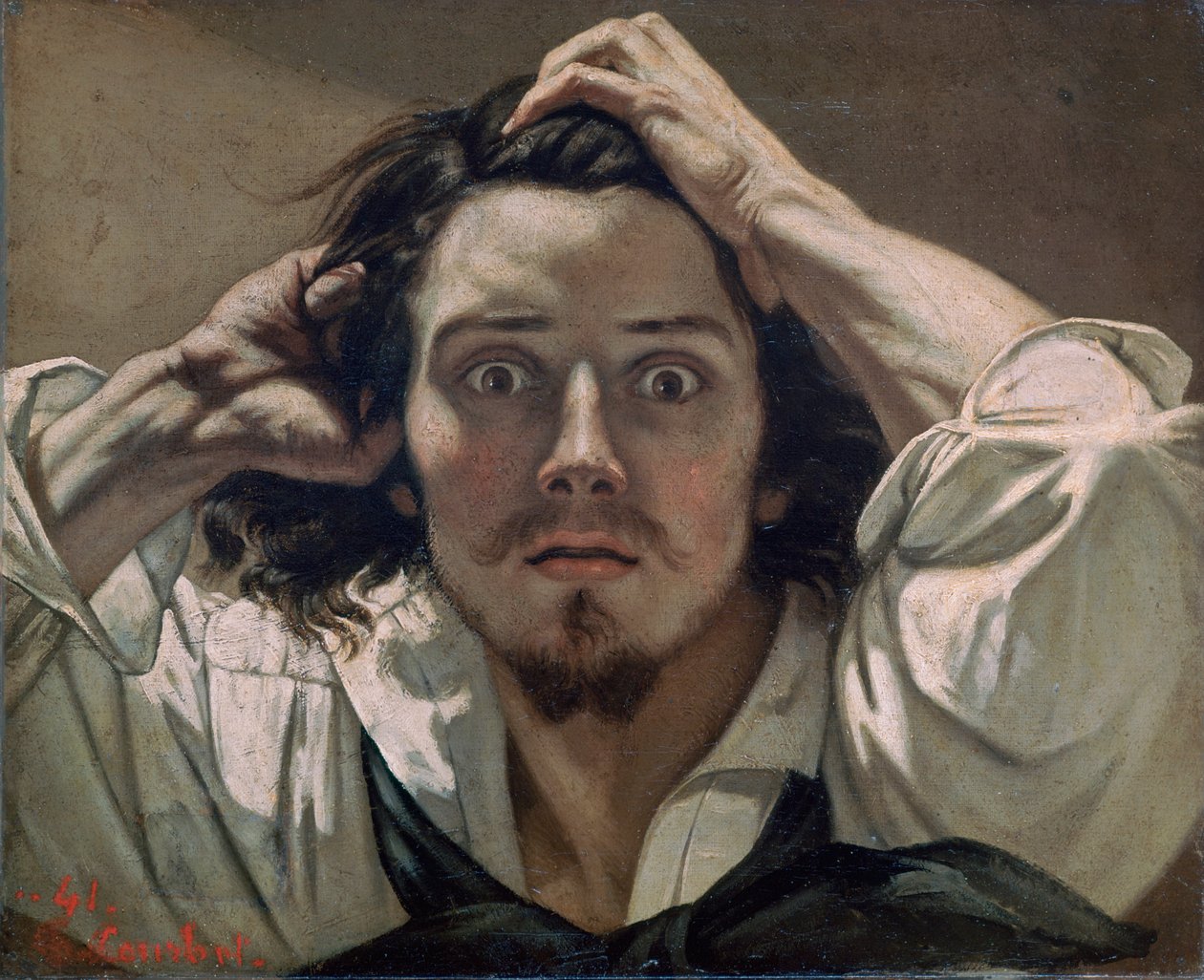 „Desperacki autoportret”, 1841 r. autorstwa Gustave Courbet