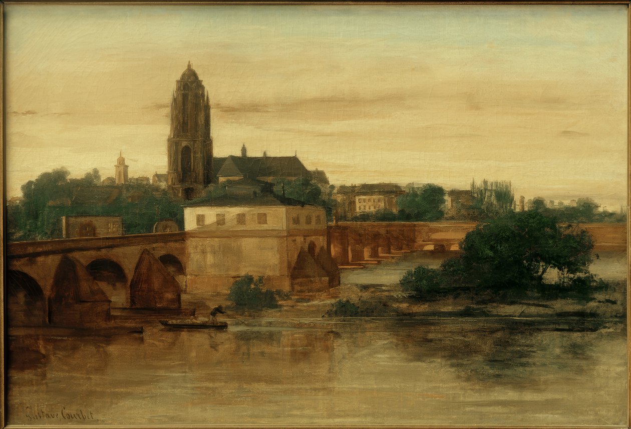 G.Courbet, widok na Frankfurt nad Menem…. autorstwa Gustave Courbet