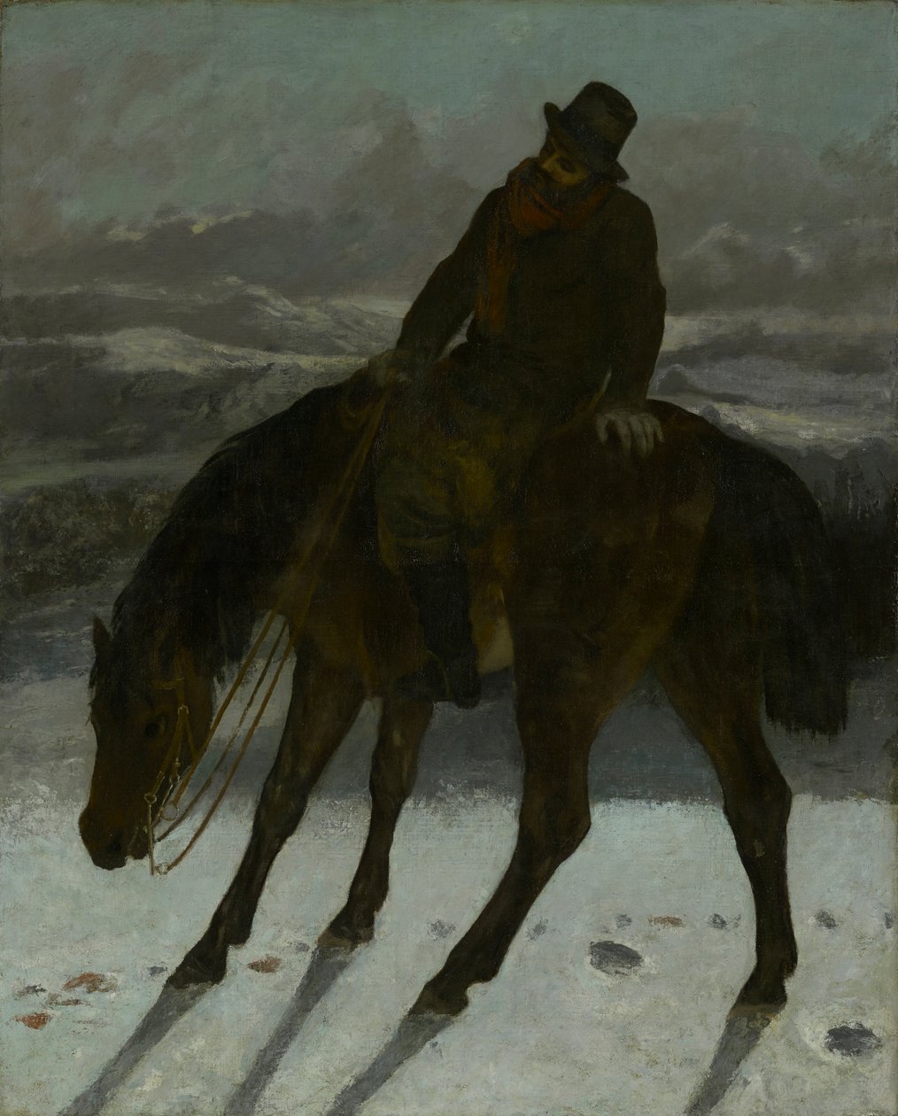 Łowca na koniu autorstwa Gustave Courbet