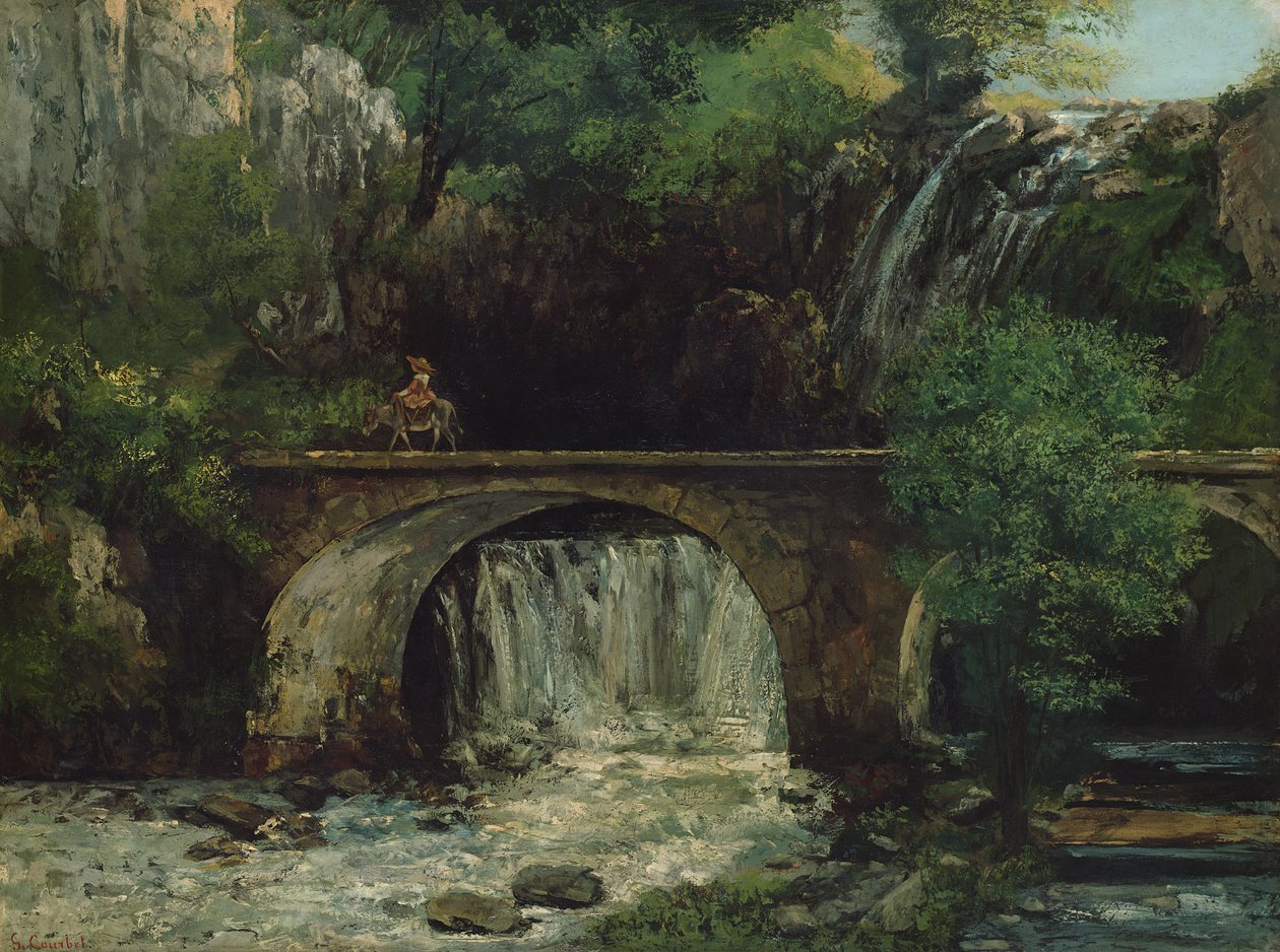 Krajobraz z mostem autorstwa Gustave Courbet