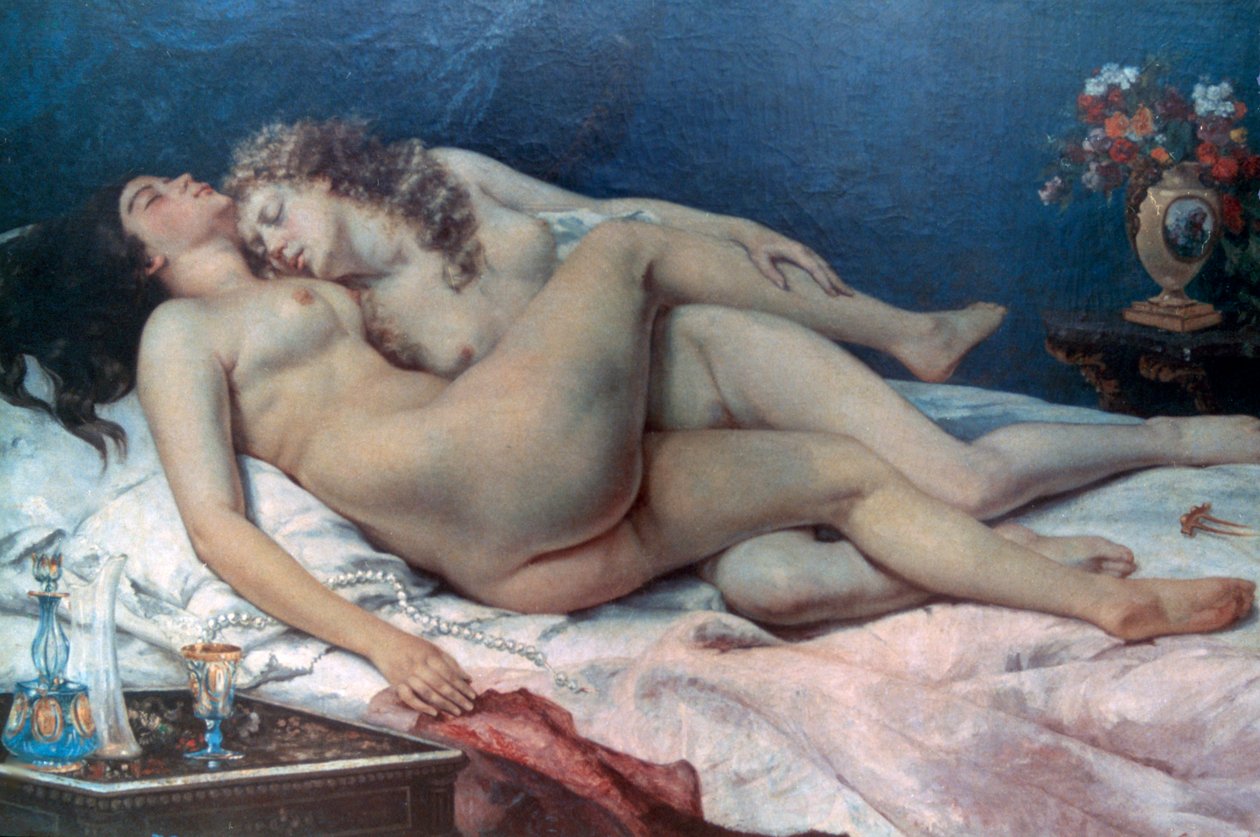 Sen, 1866 autorstwa Gustave Courbet