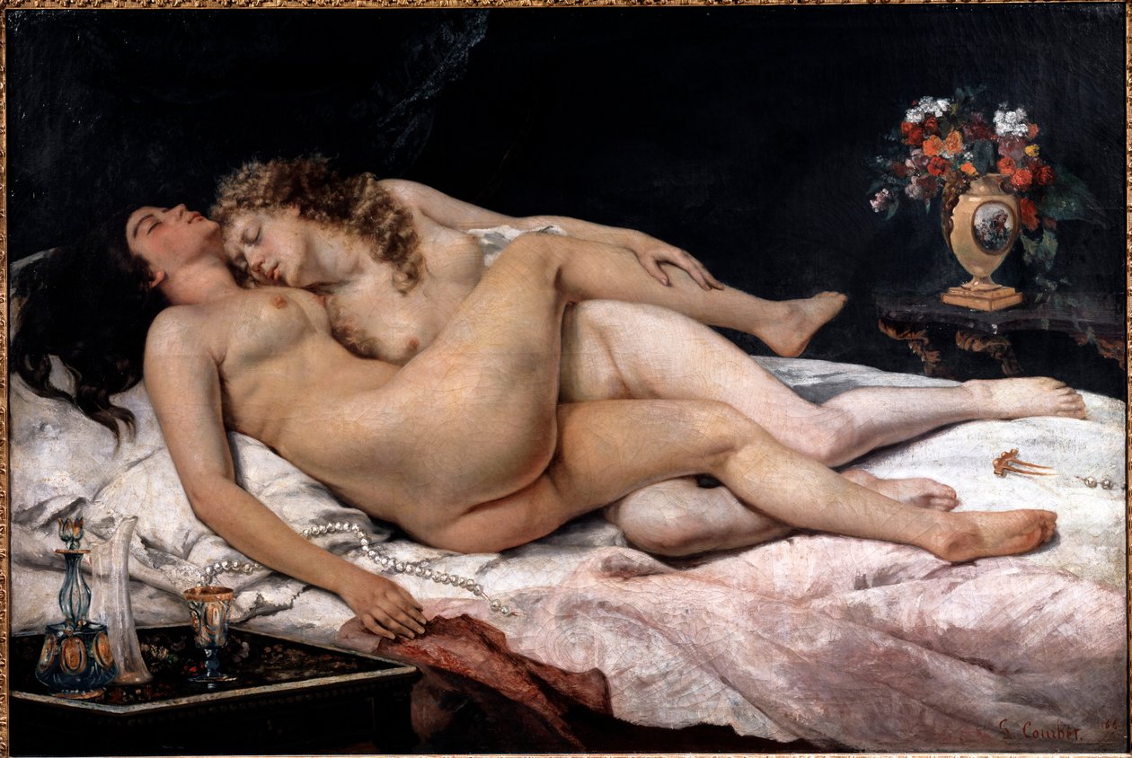 Sleep lub Sleeper autorstwa Gustave Courbet