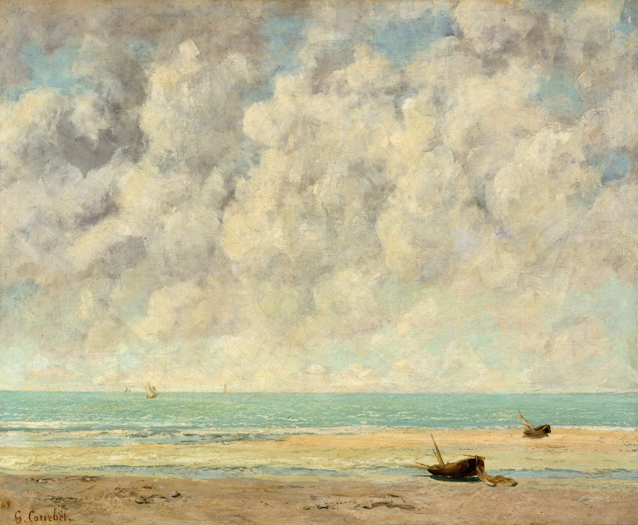 Spokojne Morze autorstwa Gustave Courbet
