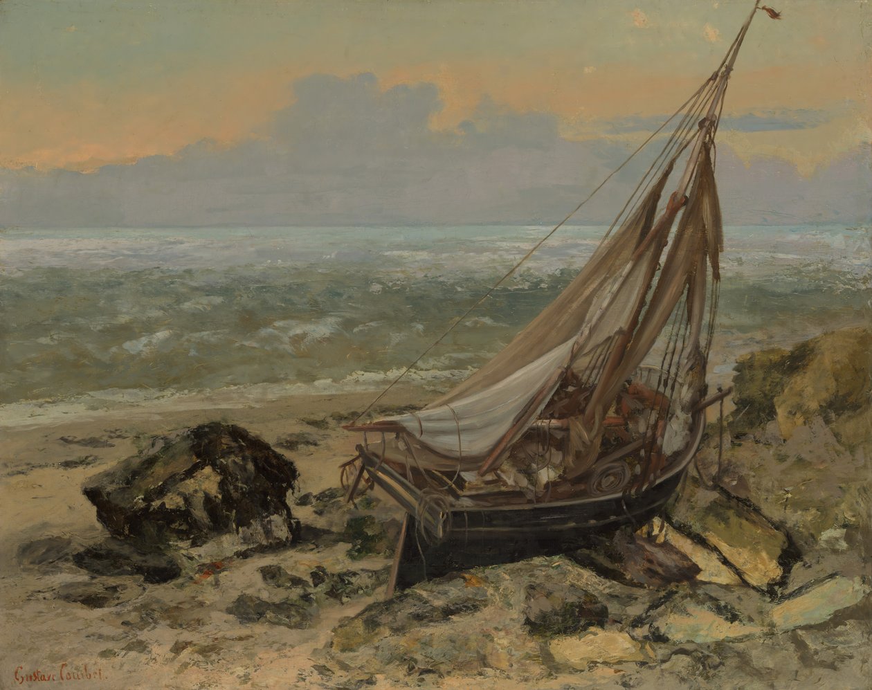 Łódź rybacka, 1865. autorstwa Gustave Courbet