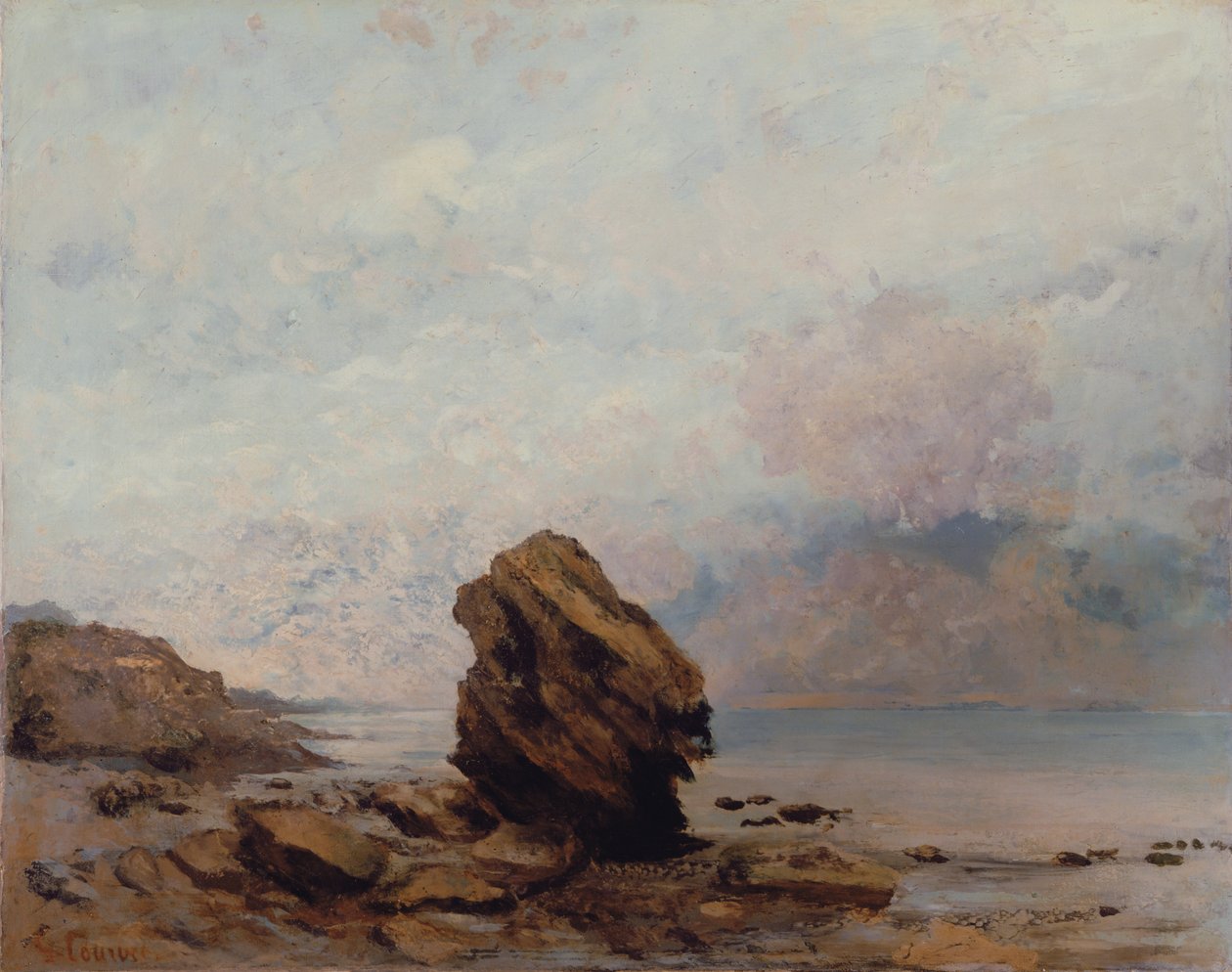 Izolowana skała, ok. 1862 r. autorstwa Gustave Courbet