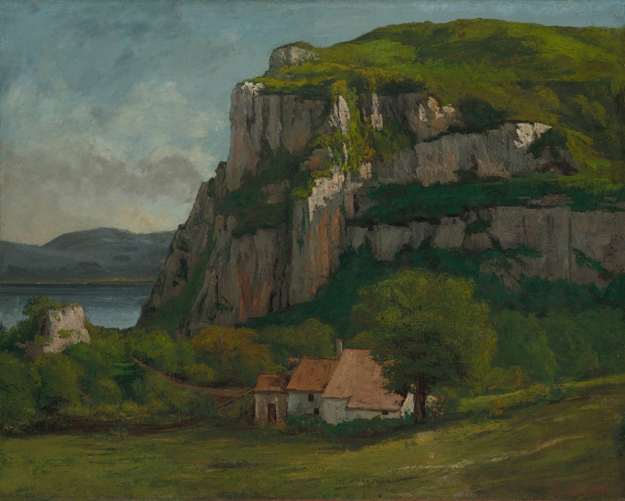 Skała Hautepierre, c. 1869. autorstwa Gustave Courbet