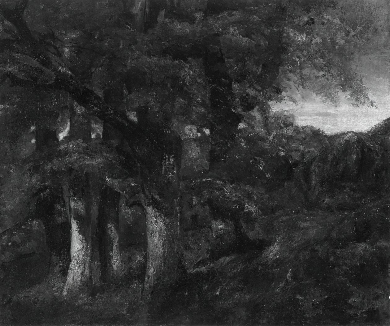 Zalesiony krajobraz, 181977. autorstwa Gustave Courbet
