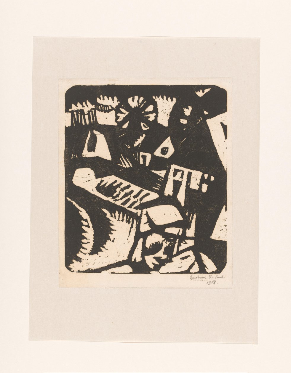 Krajobraz autorstwa Gustave De Smet (signed by artist)