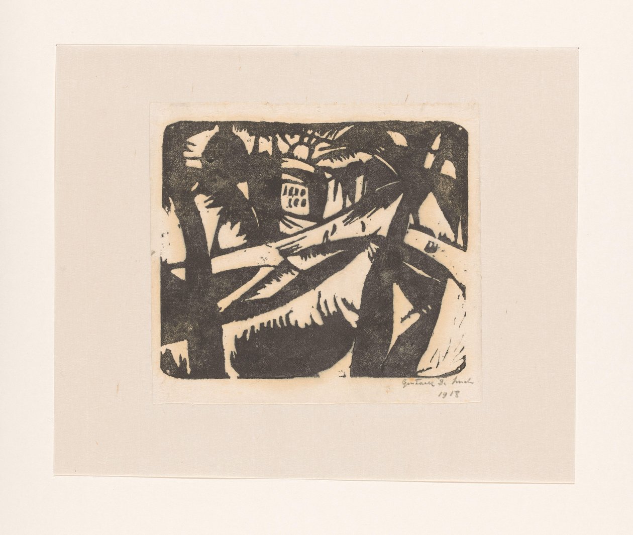 Krajobraz autorstwa Gustave De Smet (signed by artist)