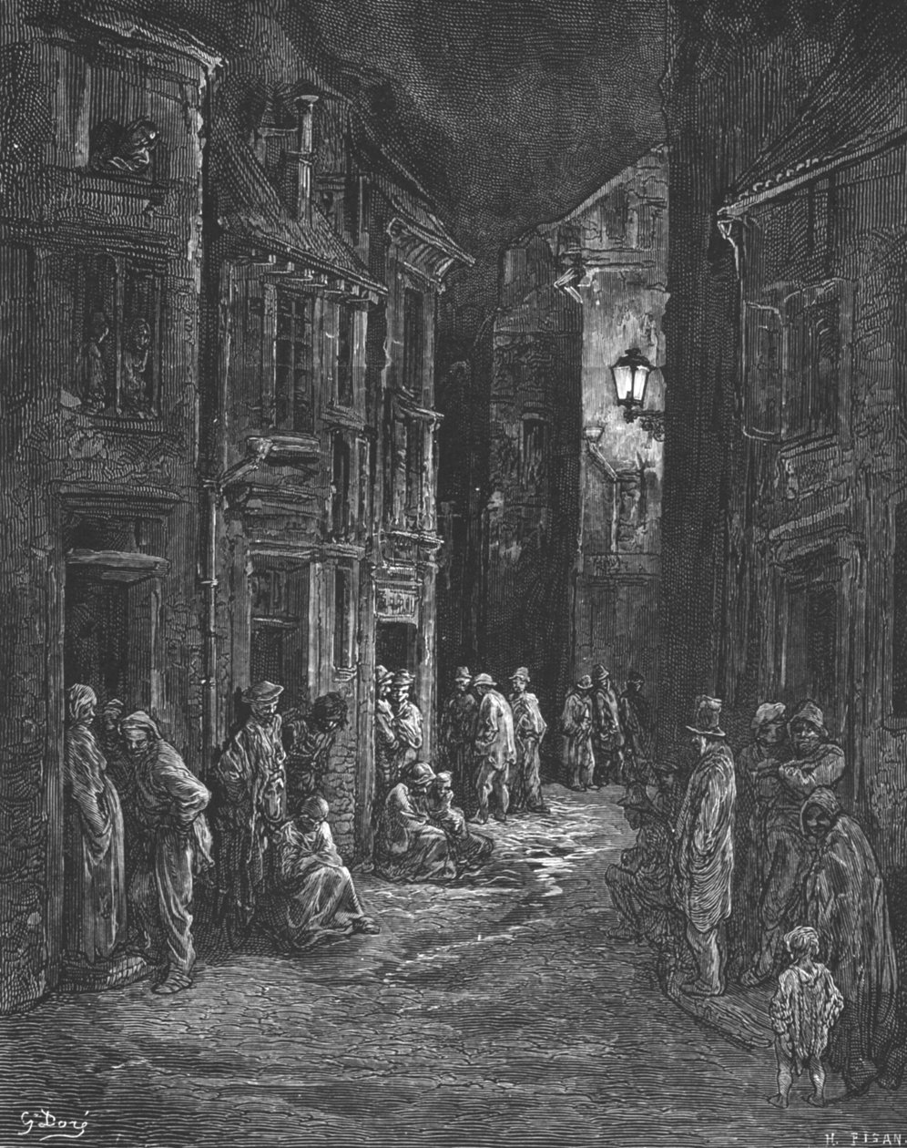 „Pola Bluegate”, 1872. autorstwa Gustave Dore