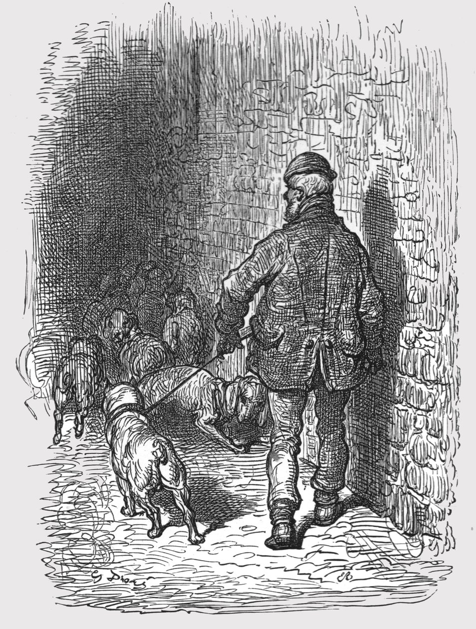 „Bull Dogs”, 1872. autorstwa Gustave Dore