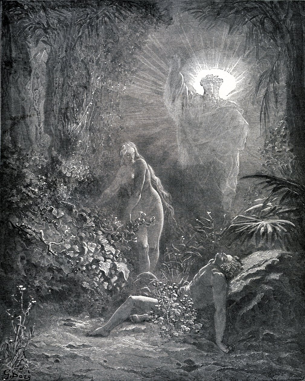 Stworzenie Ewy autorstwa Gustave Dore