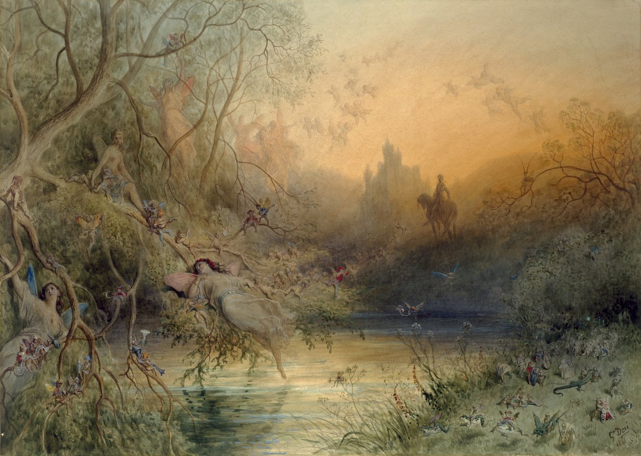 Kraina Wróżek, 1881 autorstwa Gustave Dore