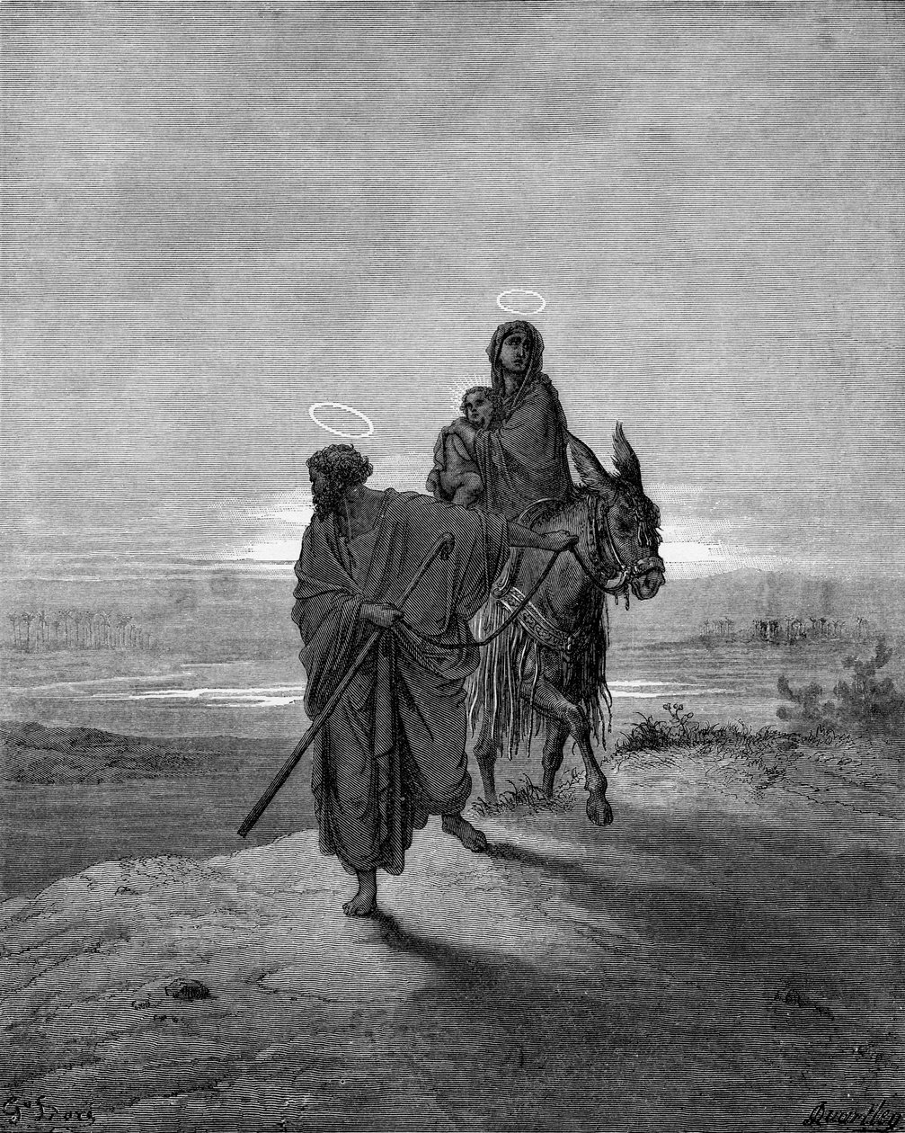 Ucieczka do Egiptu autorstwa Gustave Dore