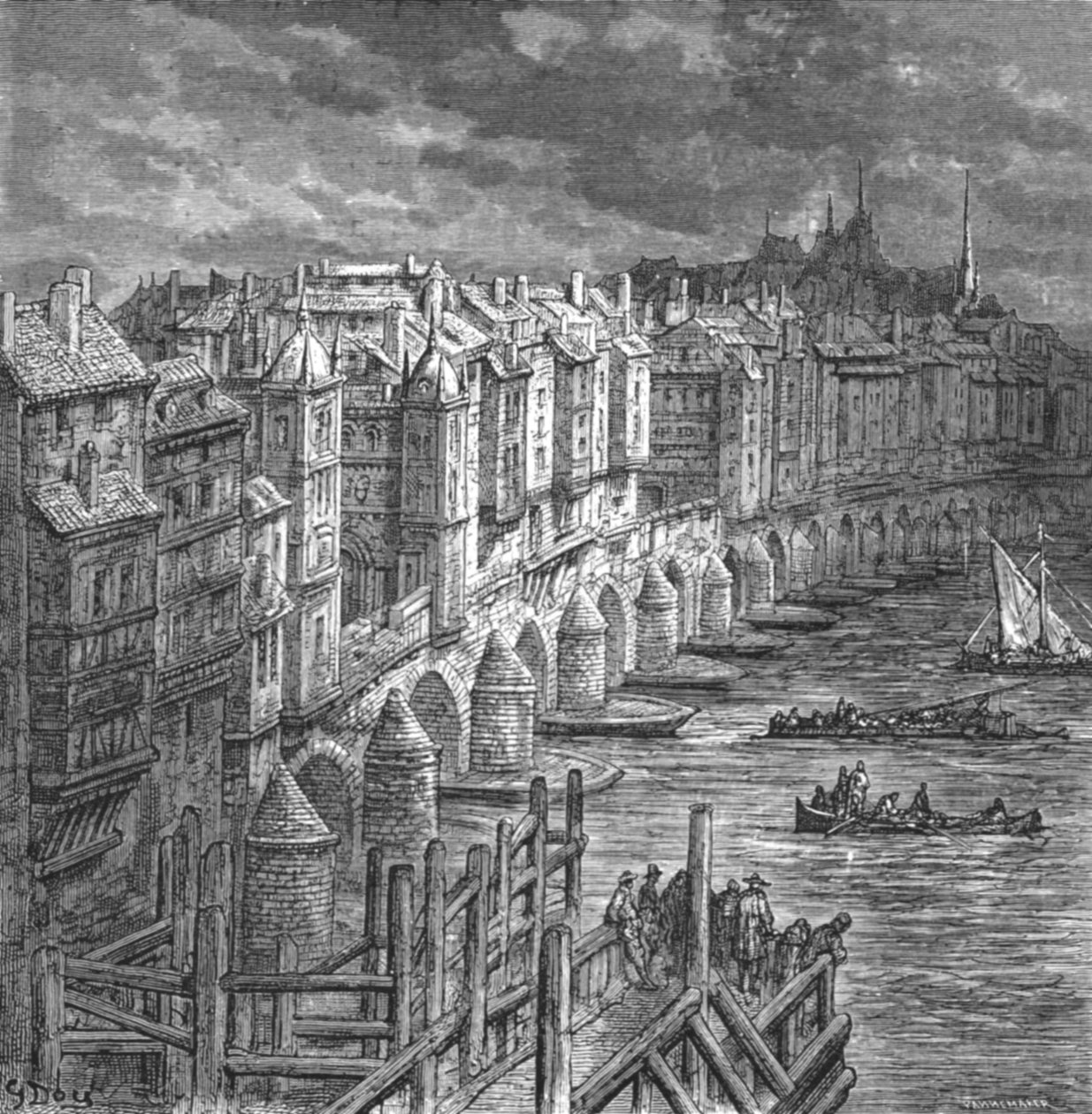 „Most londyński, 1694”, 1872. autorstwa Gustave Dore