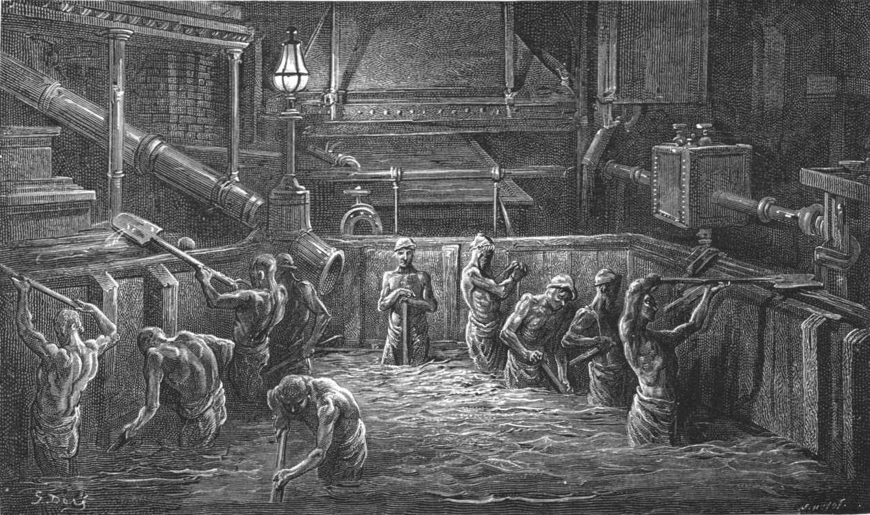 „Mieszanie słodu”, 1872. autorstwa Gustave Dore