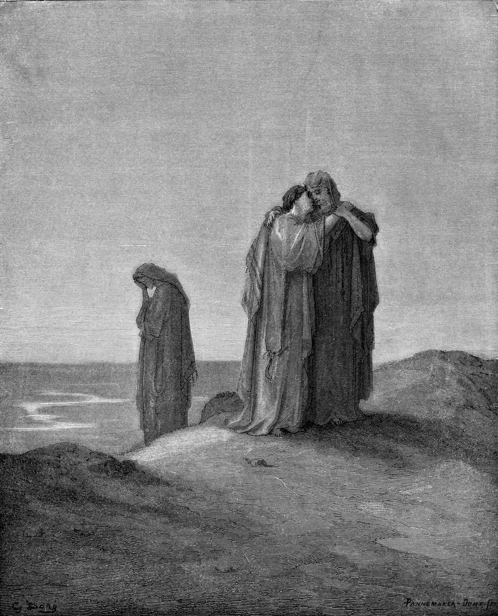 Noemi i jej synowe autorstwa Gustave Dore