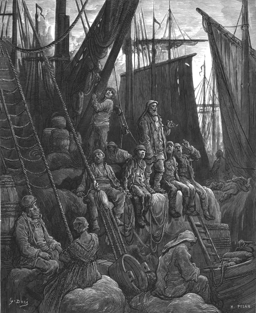 „Poza Billingsgate”, 1872. autorstwa Gustave Dore