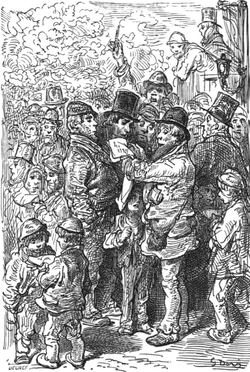 „Poza pierścieniem”, 1872. autorstwa Gustave Dore