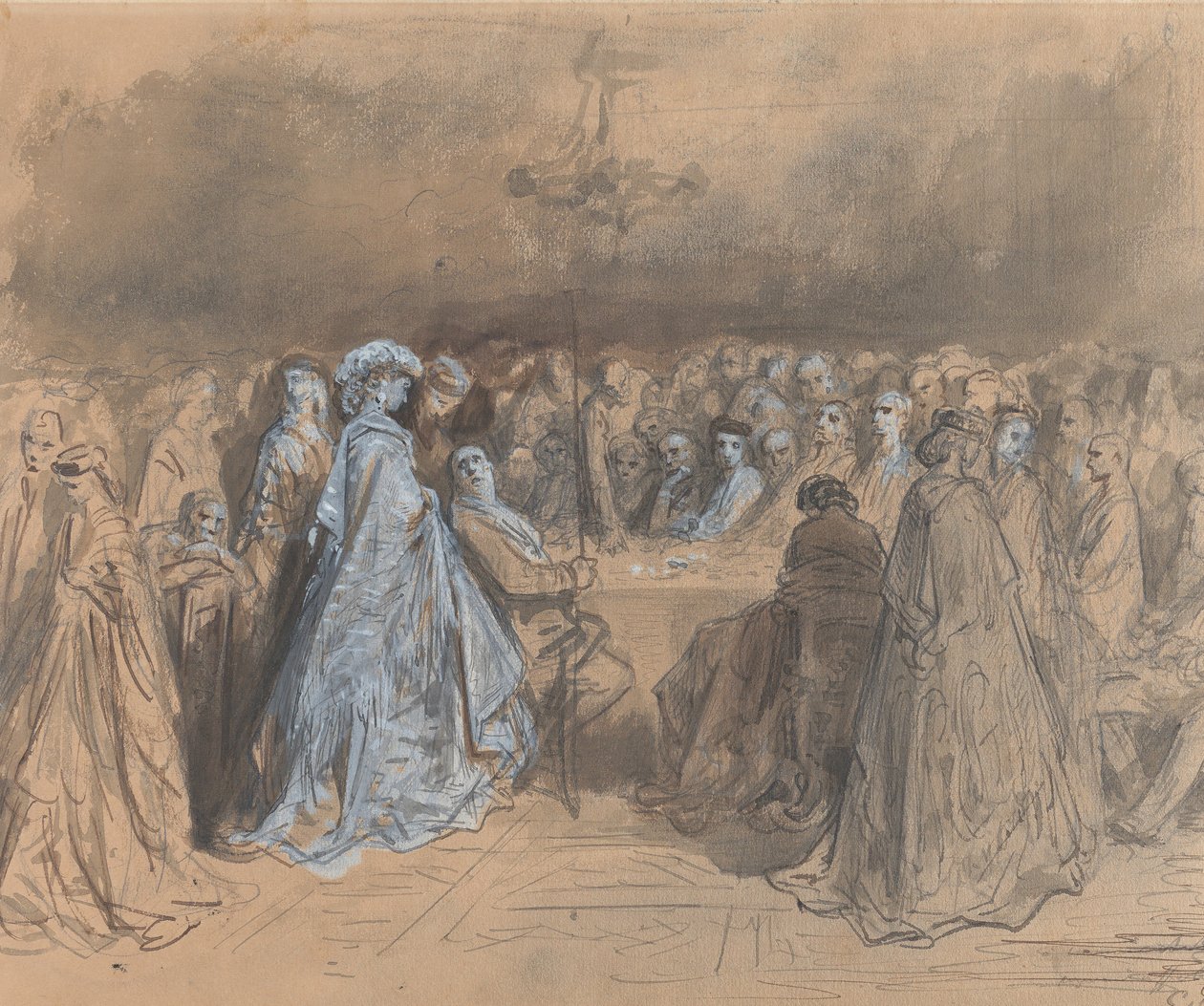Pauline Viardot Hazard w Baden-Baden, 1862. autorstwa Gustave Dore